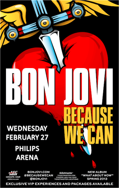 Bon Jovi Concert Ticket #Giveaway and Pre-Concert Party in Atlanta