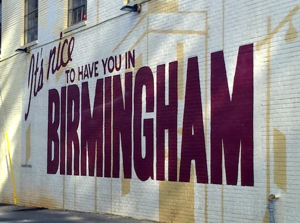 Birmingham welcome sign