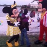 Disney World Minnie Mouse hug