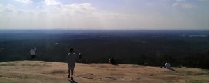 panoramic view of Stone Mountain, GA