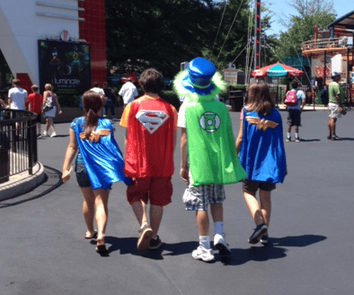 Super Heroes at Six Flags Over Georgia