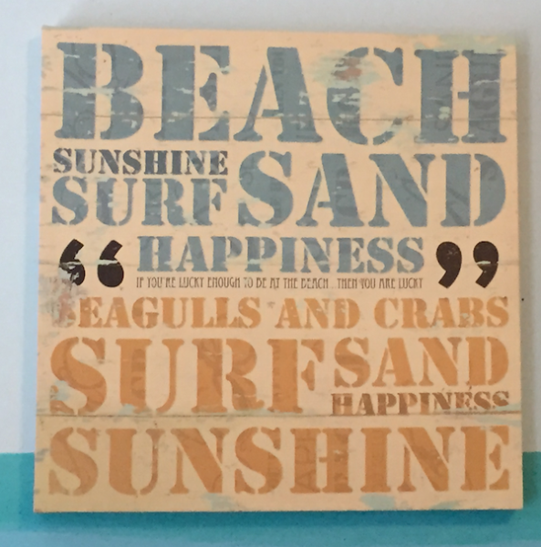 beach sand sign